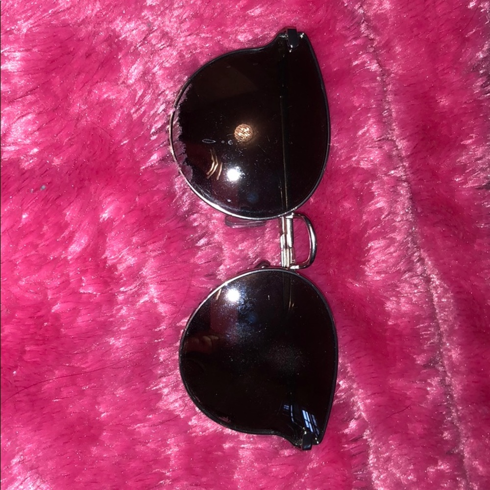 Cat eye silver sunglasses